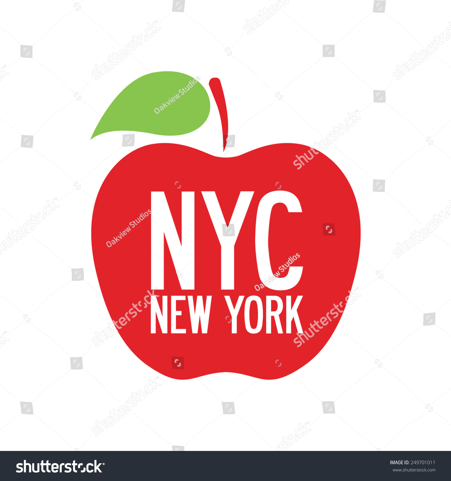 3D BUCHSTABEN NEW YORK  Acryl Städte Länder Big Apple Dekoration Wandbild 