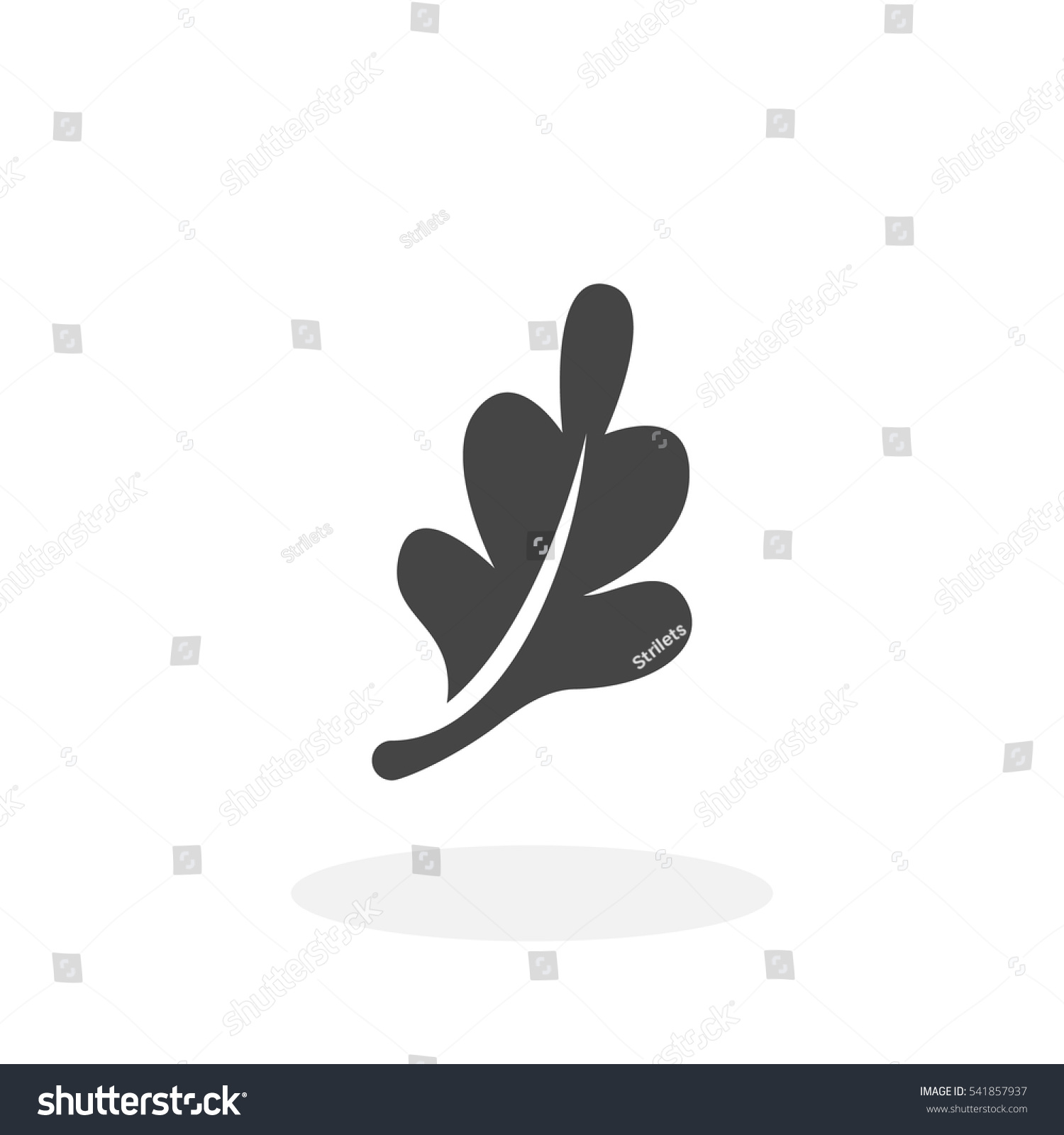 SVG of Oak Leaf icon isolated on white background. Oak Leaf vector logo. Flat design style. Modern vector pictogram for web graphics - stock vector svg