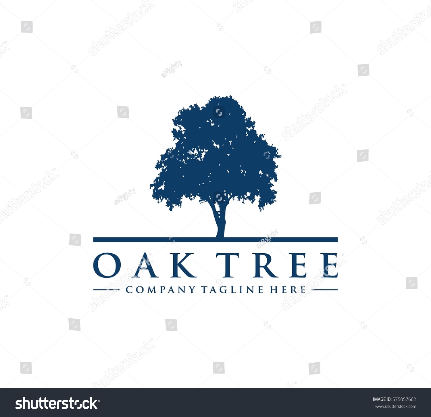 Oak Tree Logo Stock Vector 575057662 - Shutterstock