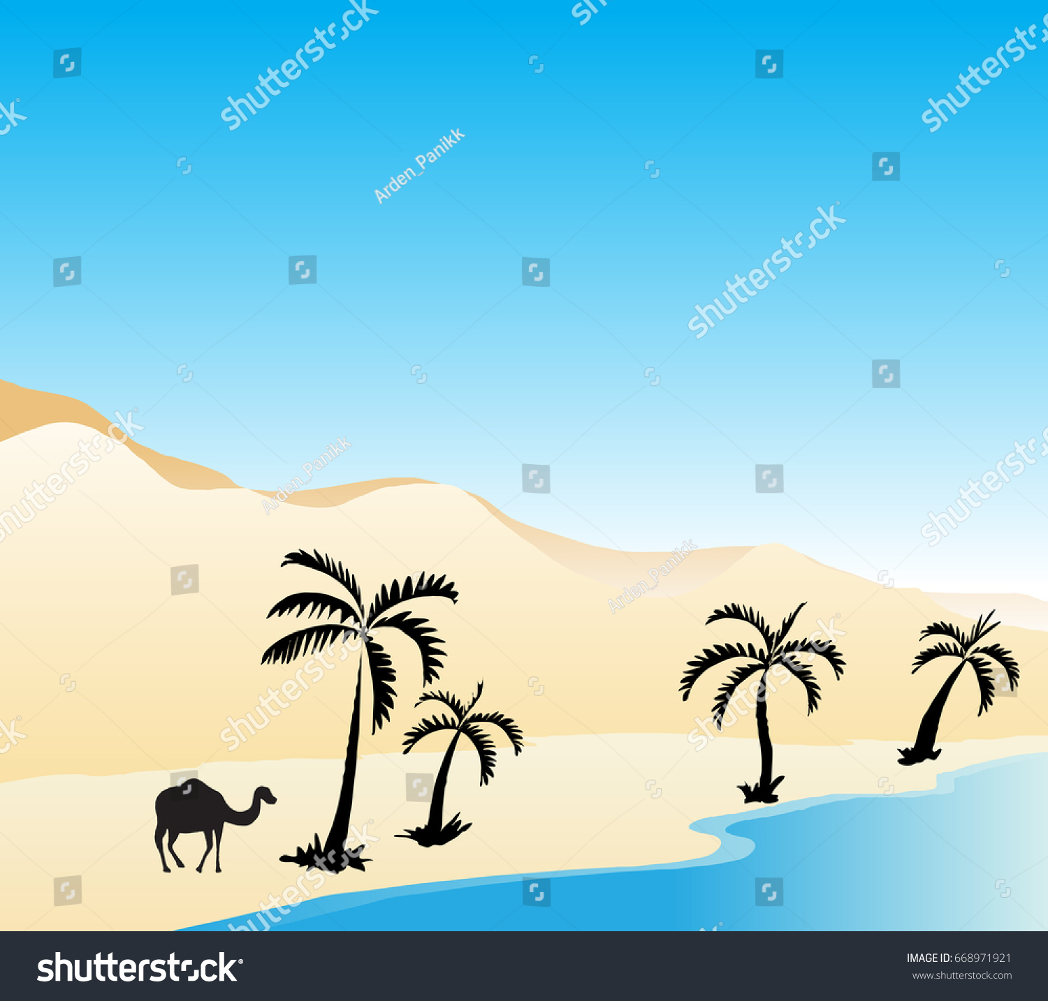 Featured image of post How To Draw Oasis In Desert I drank from the oasis the oasis is in the desert there is an oasis in the desert