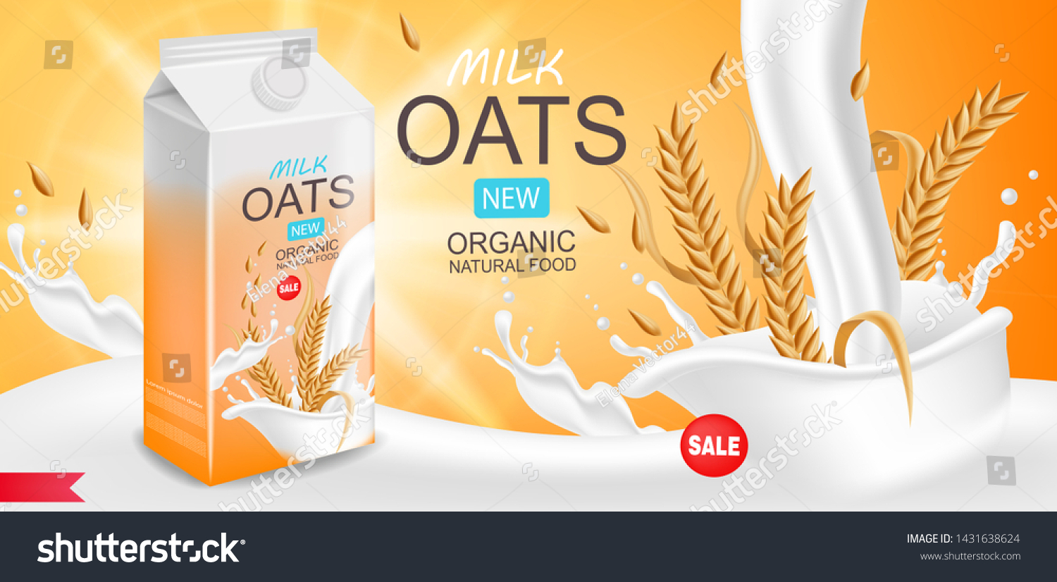 Download Oats Milk Realistic Organic Milk Packaging Stock Vector Royalty Free 1431638624 3D SVG Files Ideas | SVG, Paper Crafts, SVG File