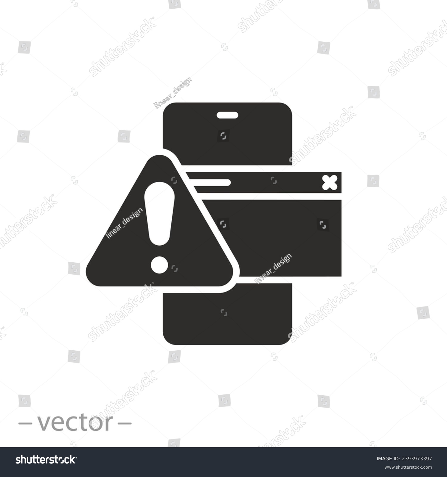 SVG of obscene site page warning icon, uncensored content, inappropriate censored content, flat symbol - editable stroke vector illustration svg