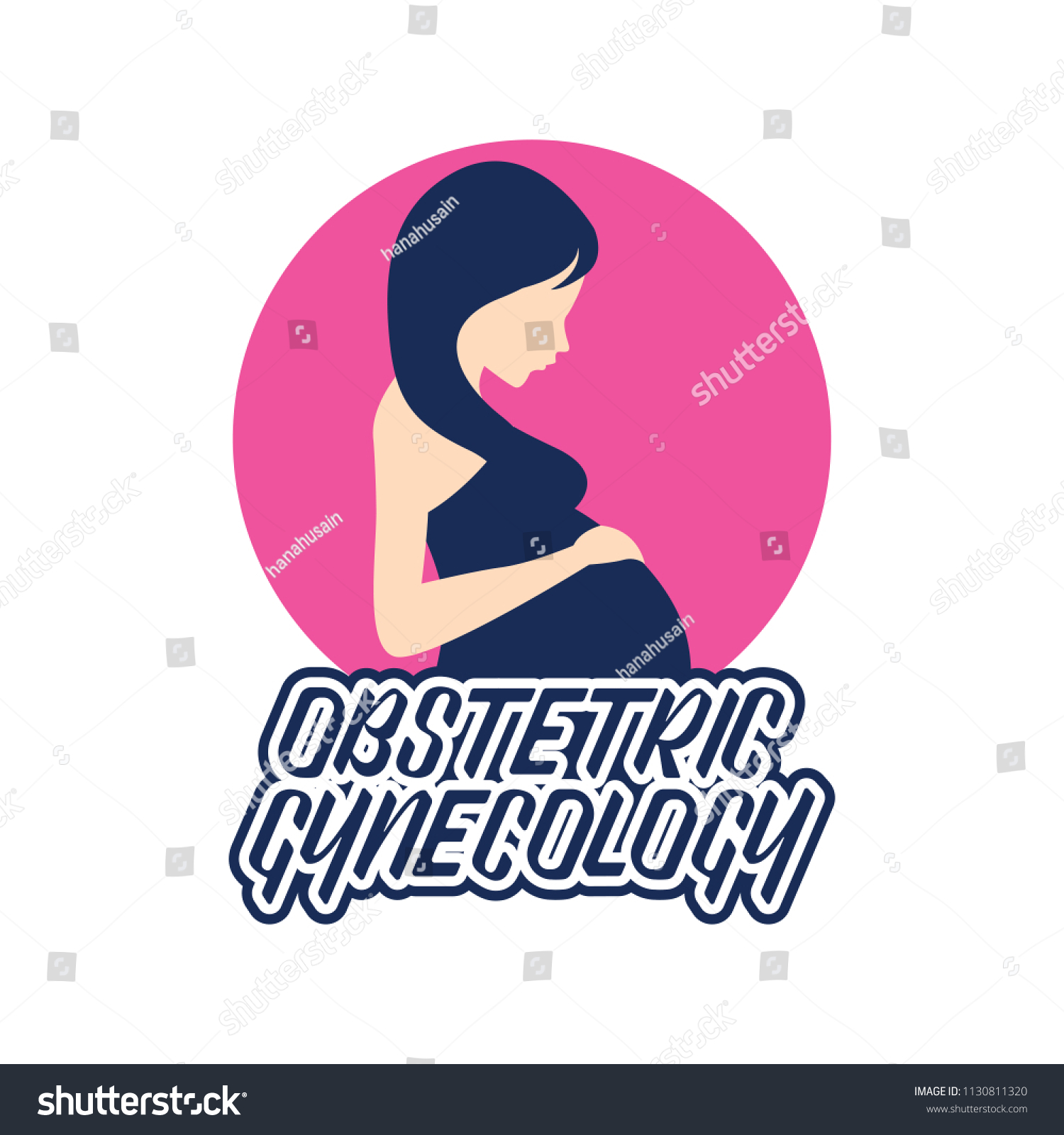 Obstetrics Gynecology Logo Doctor Clinic Vector Stock Vector (Royalty ...