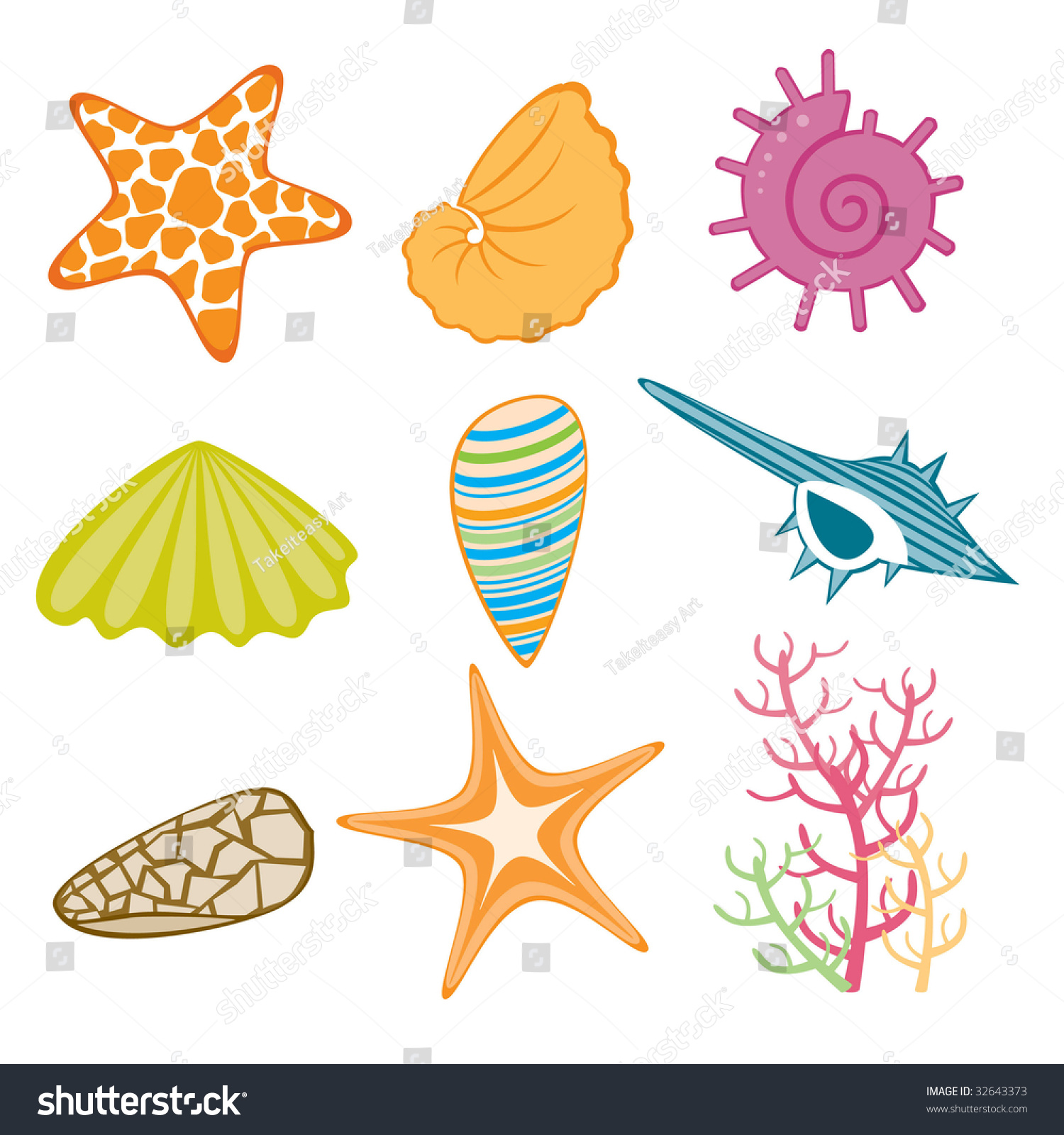 Ocean Theme Icon Stock Vector Illustration 32643373 : Shutterstock