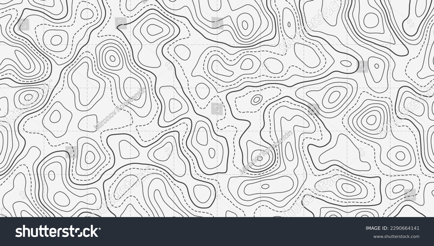 SVG of Ocean topographic line map with curvy wave isolines vector illustration. Sea depth topographic landscape surface for nautical radar readings. Cartography texture abstract banner of relief ocean floor. svg