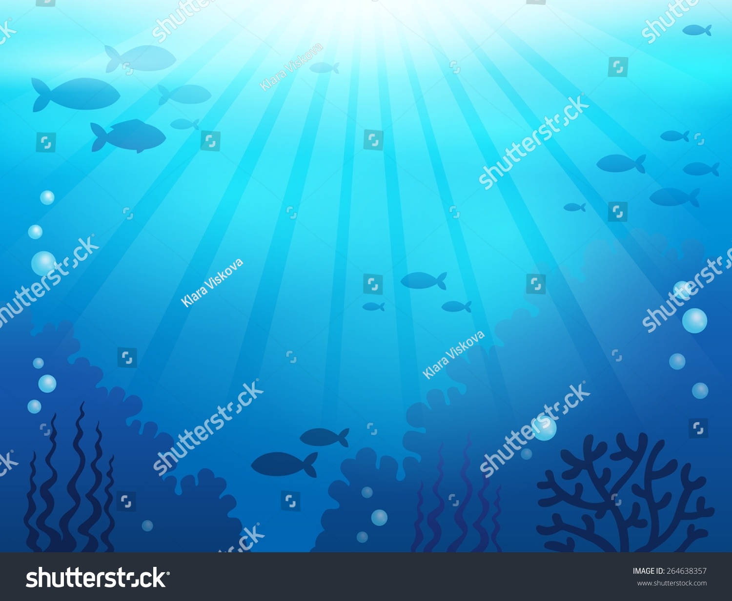 ocean underwater theme background 1 eps 10 stock vector royalty ocean theme background