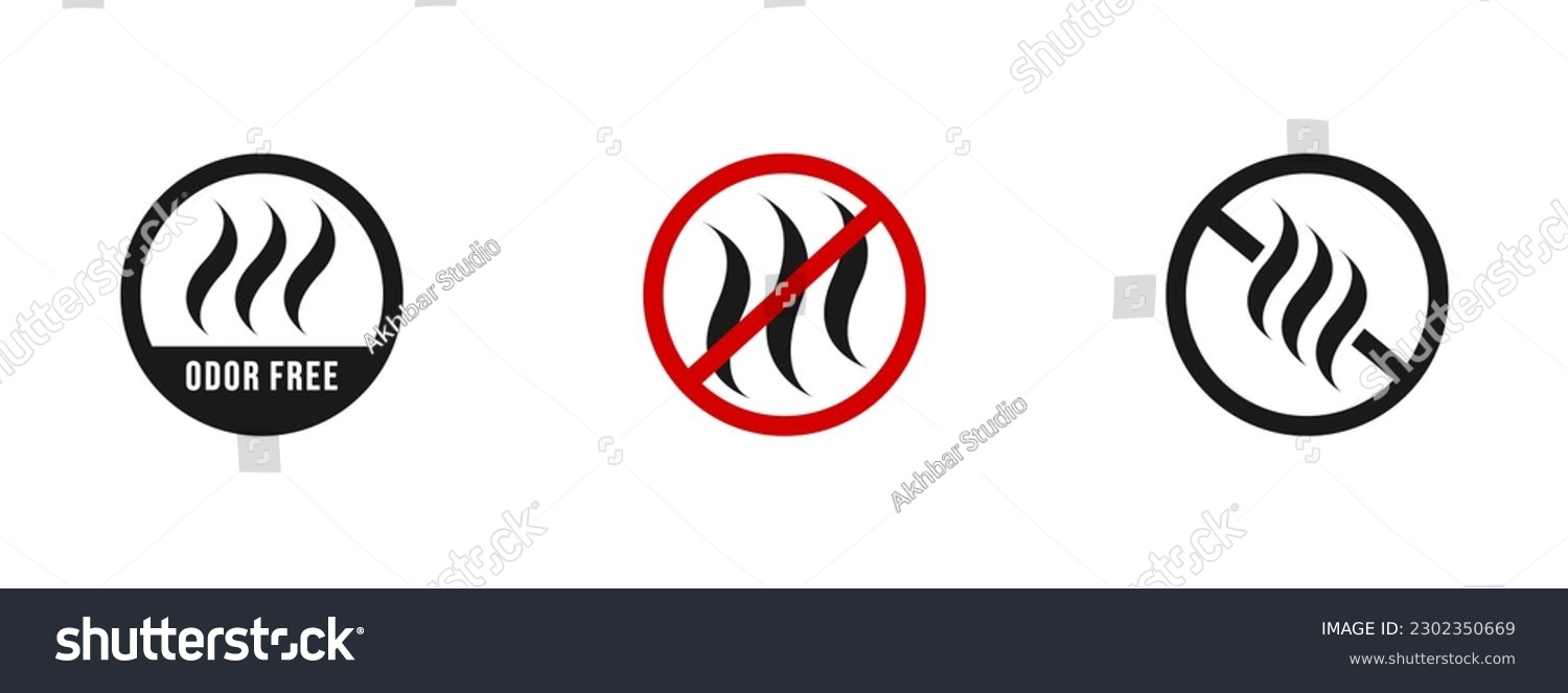 SVG of Odor free icon vector or odor free symbol vector isolated in flat style. Best Odor free icon vector for product packaging design element. Odor free symbol for packaging design element. svg