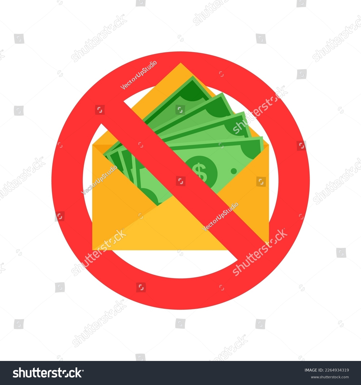SVG of Offering bribe. Stop Bribery and Corruption. Anti corruption svg