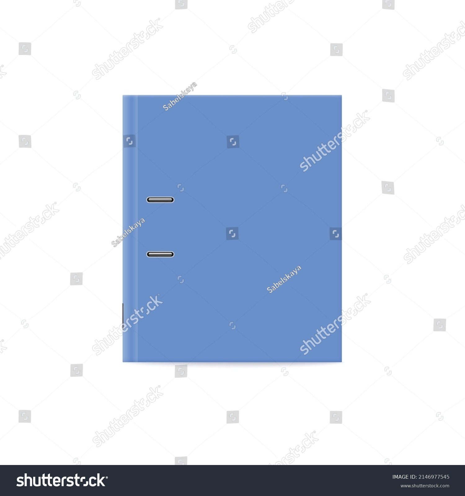 Office Blank Ring Binder View Above Stock Vector (Royalty Free ...