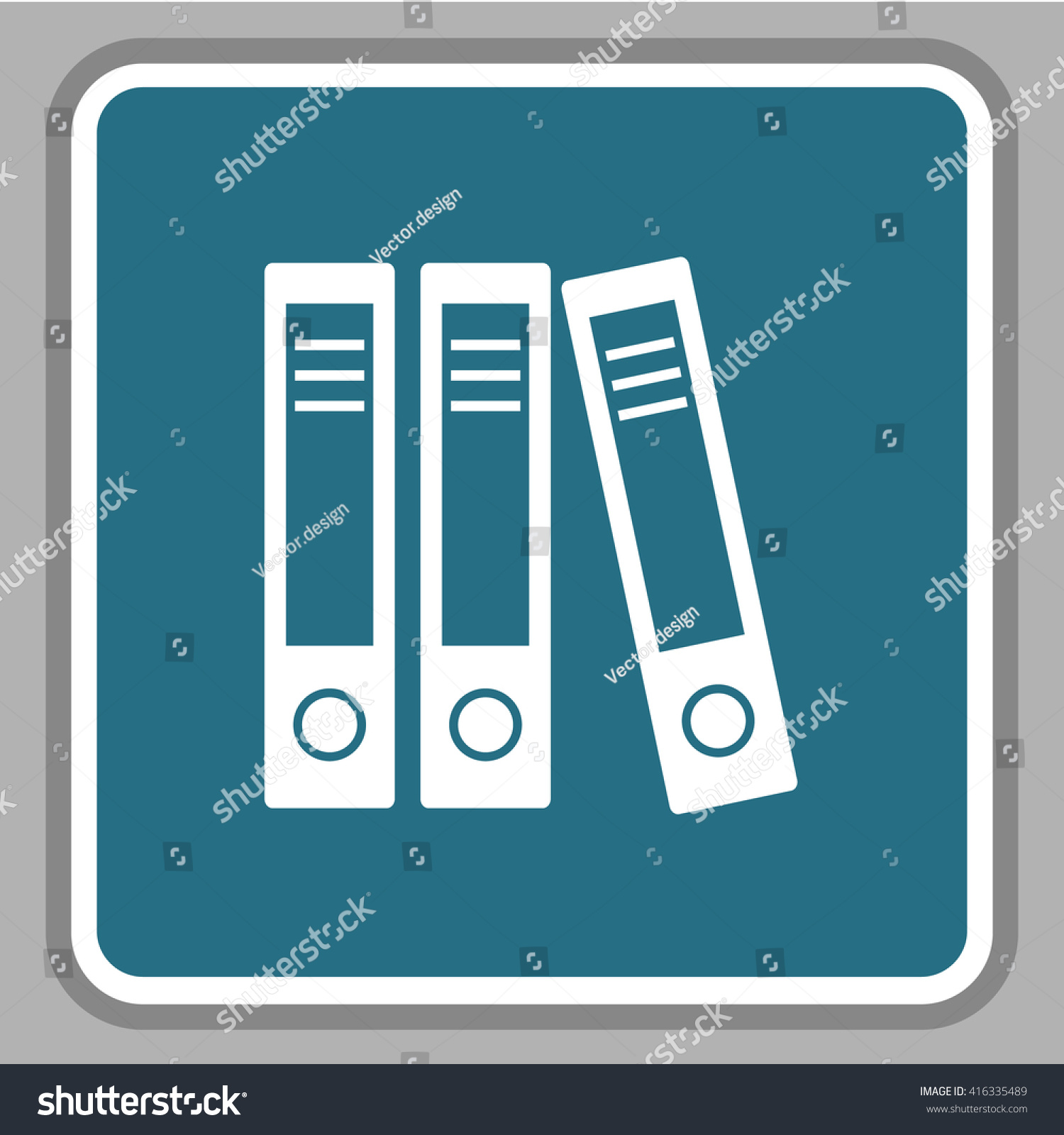 Vektor Stok Office Folder Icon Tanpa Royalti 416335489 Shutterstock