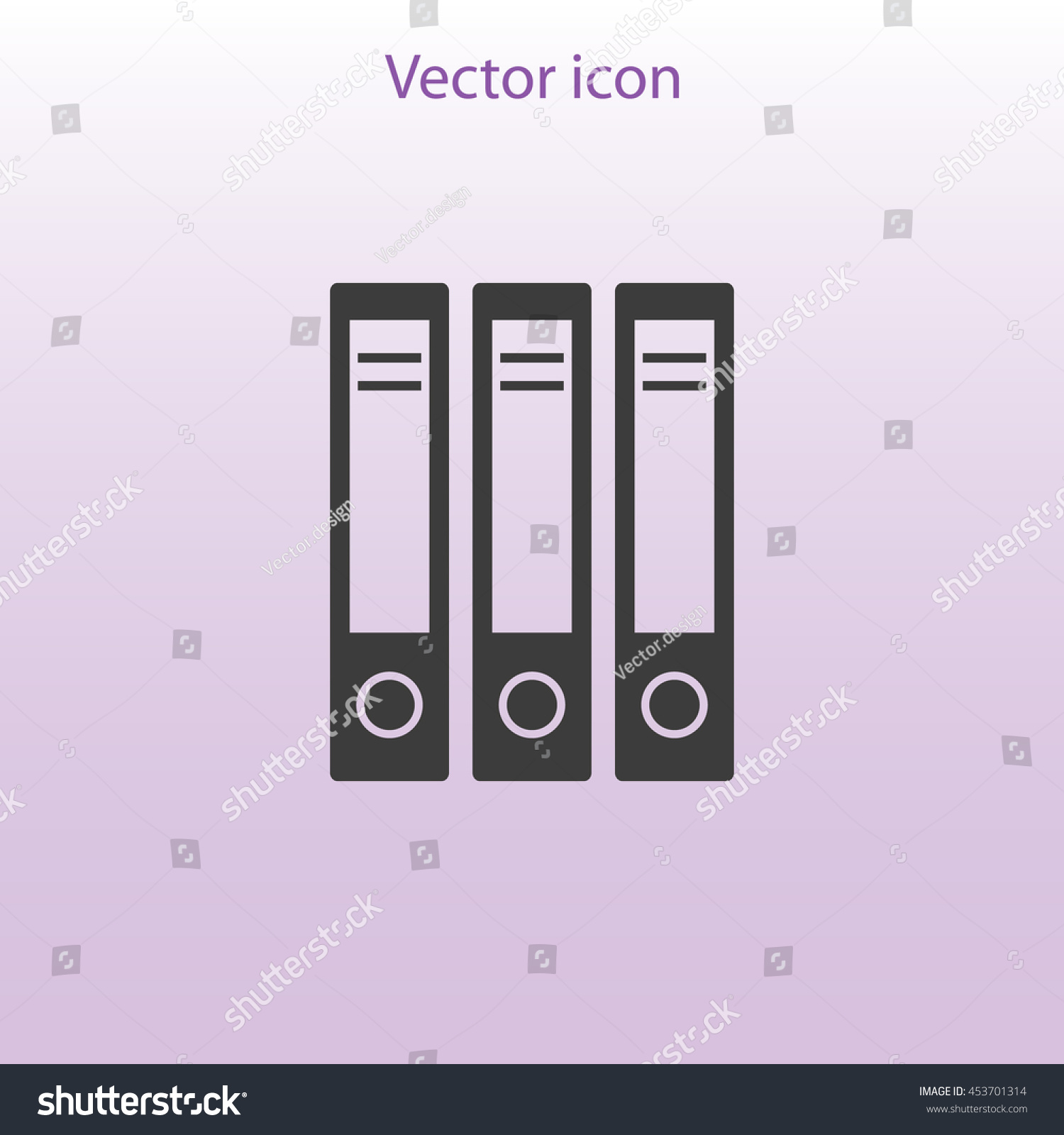 Vektor Stok Office Folder Icon Tanpa Royalti 453701314 Shutterstock