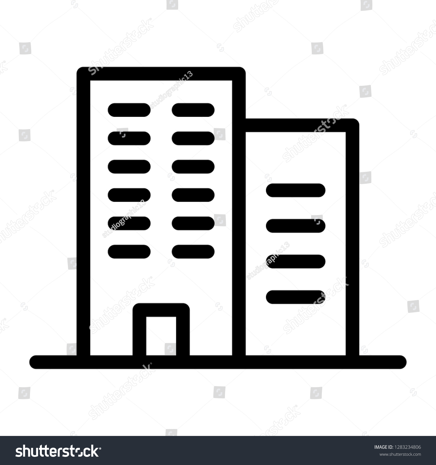 Office Icon Vector Stock Vector (Royalty Free) 1283234806 | Shutterstock