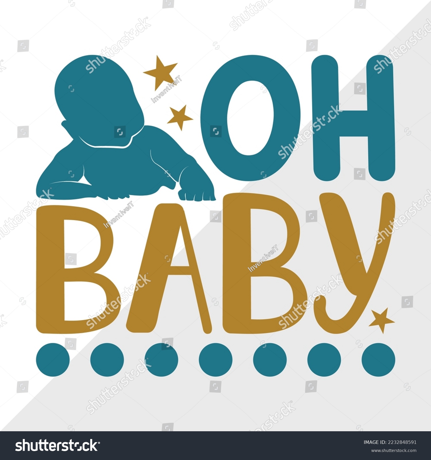 SVG of Oh Baby SVG Printable Vector Illustration svg