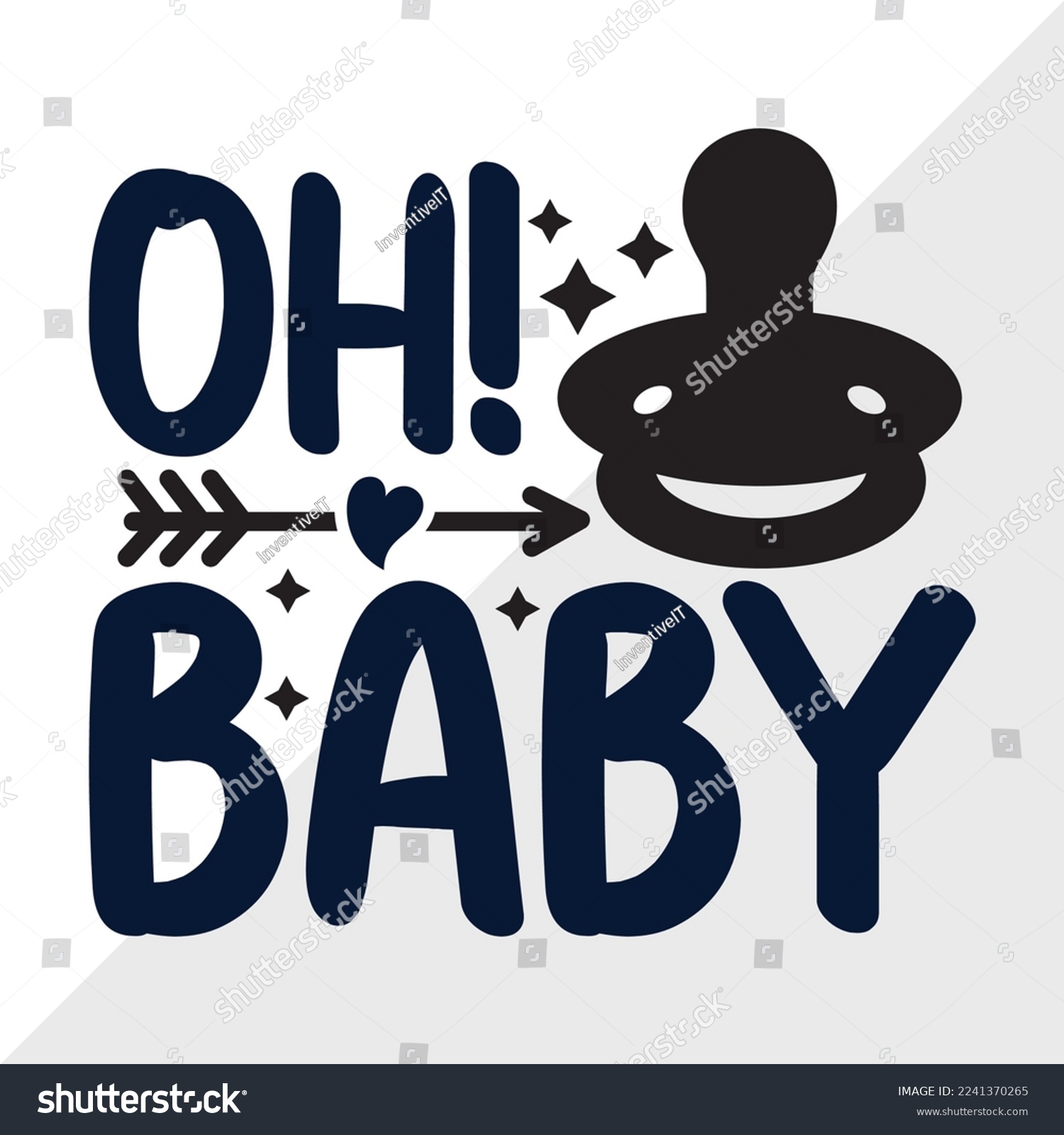 SVG of Oh Baby SVG Printable Vector Illustration svg
