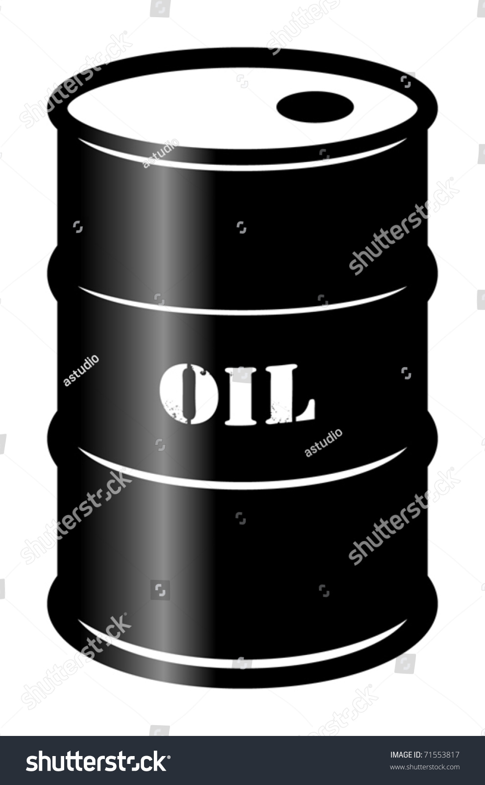 Oil Barrel Vector Illustration Stock Vector 71553817 - Shutterstock