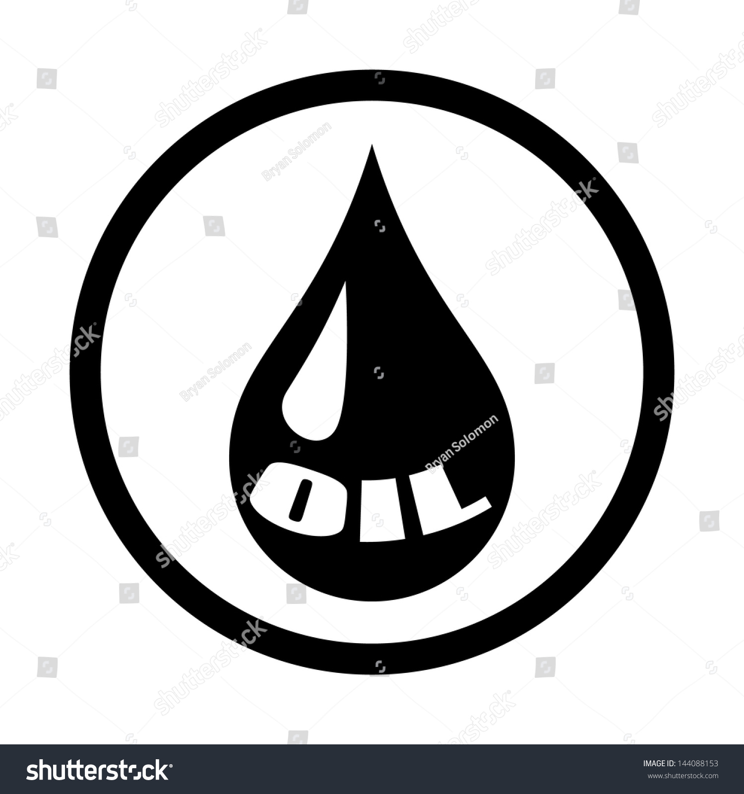 Oil Drop Icon Vector - 144088153 : Shutterstock