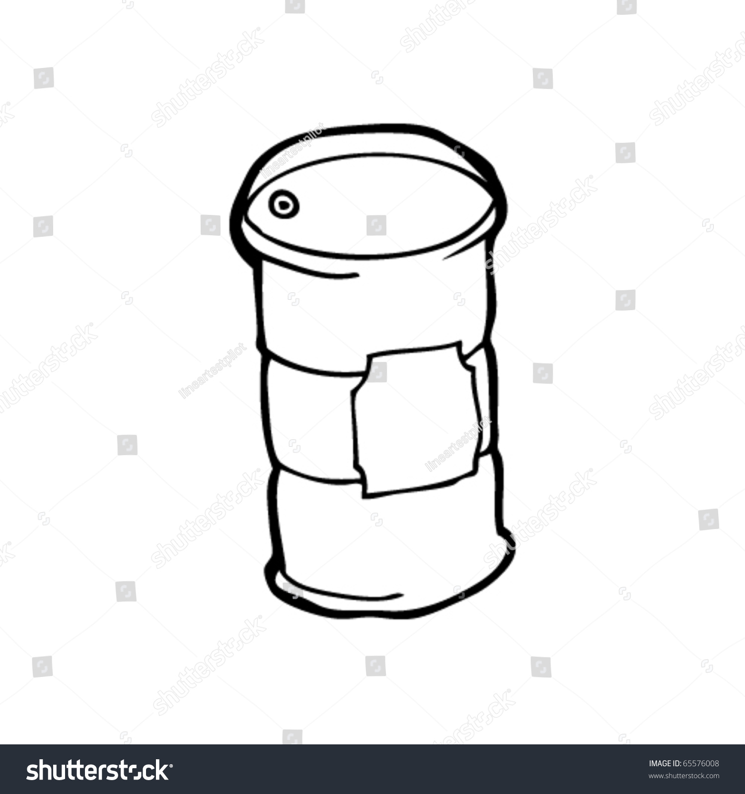 Oil Drum Cartoon Stock Vector Illustration 65576008 : Shutterstock