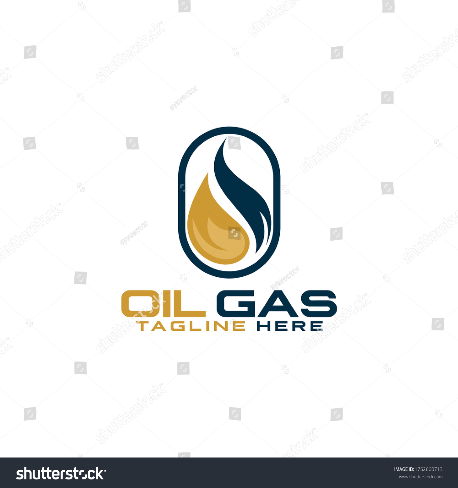 Oil Gas Fluid Liquid Premium Logo Stock Vector (Royalty Free) 1752660713