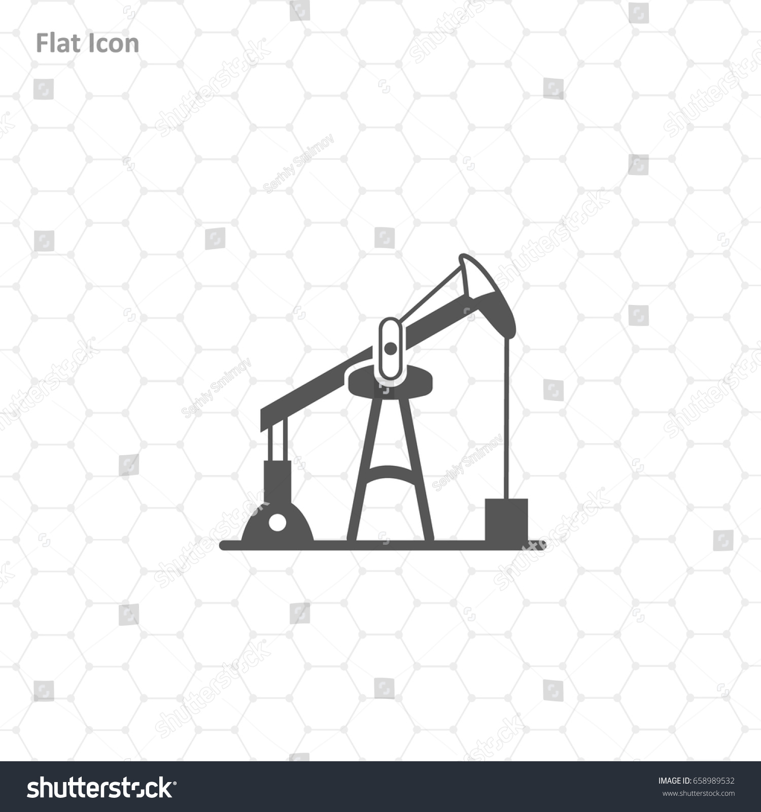 Oil Rig Icon Vector Stock Vector (Royalty Free) 658989532 | Shutterstock