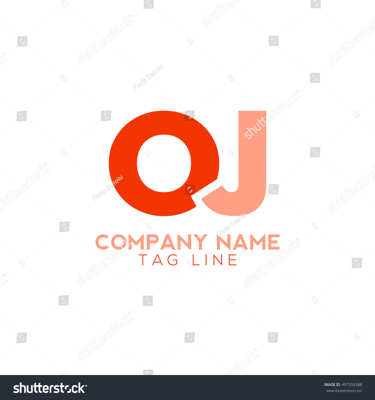  Oj  Logo  Stock Vector 497559388 Shutterstock