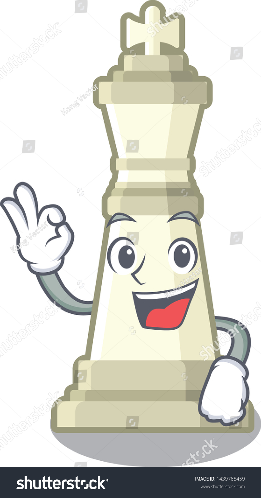 SVG of Okay chess king on a the mascot svg