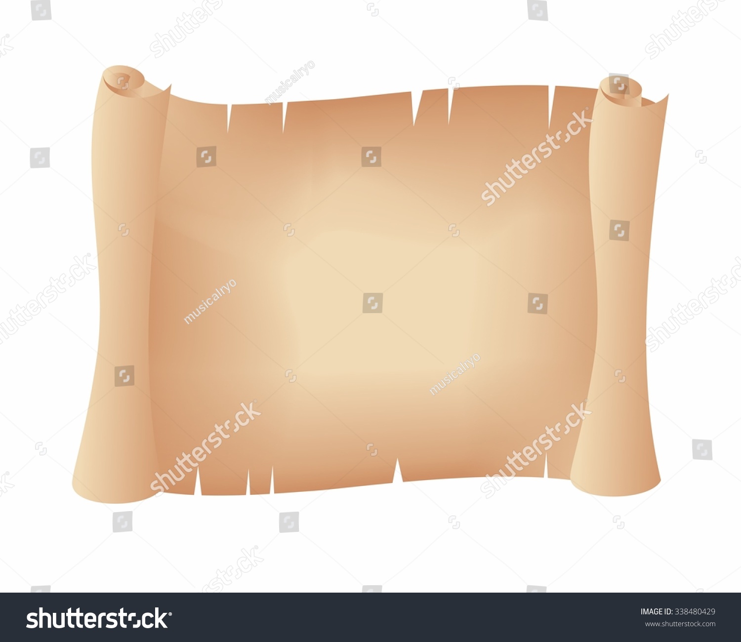 Old Brown Paper Logo Icon Vector Stock Vector (Royalty Free) 338480429