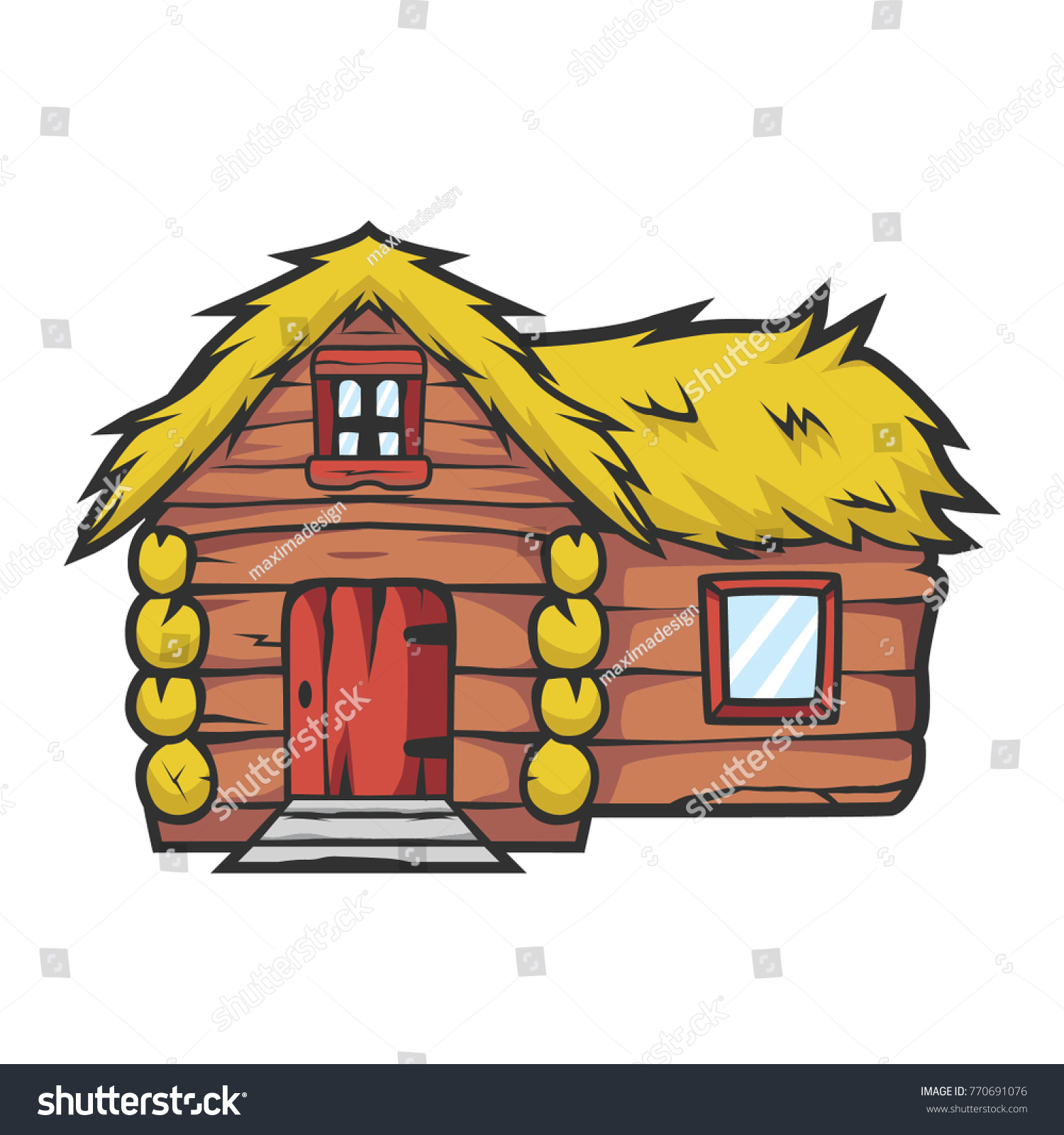 Old Cottage Cartoon Vector Illustration Stock Vector Royalty Free 770691076 See more ideas about cartoon house, house drawing, clip art. https www shutterstock com image vector old cottage cartoon vector illustration 770691076