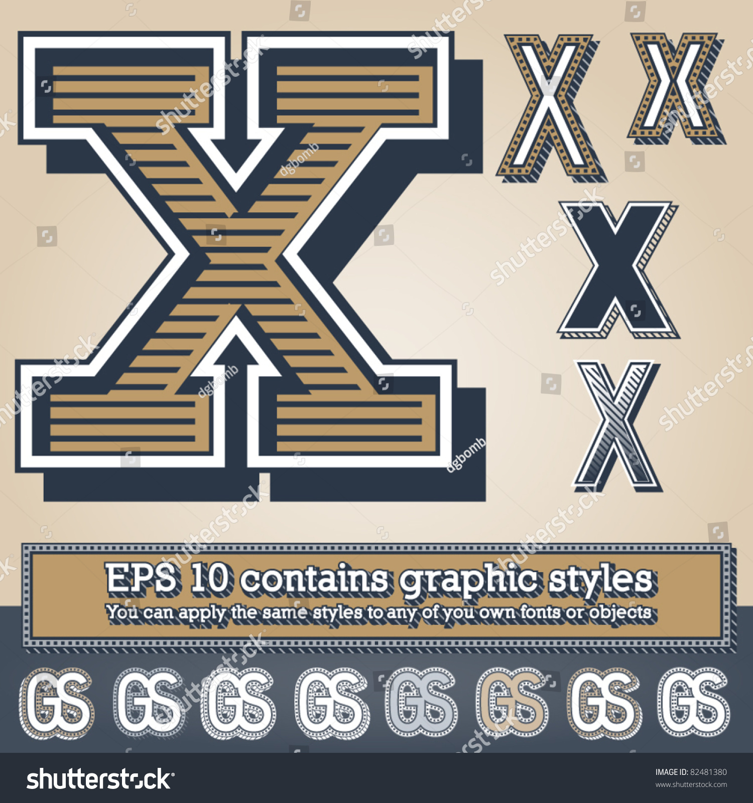 Old Fashioned Alphabet Letter X File Stock Vector (Royalty ...