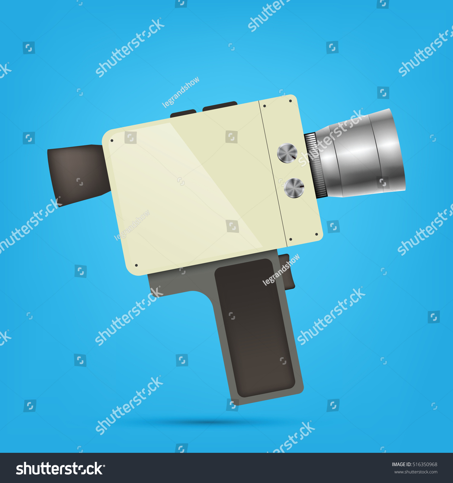 Old Film Camera Stock Vector (Royalty Free) 516350968 Shutterstock