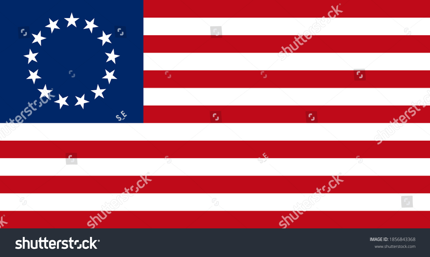 SVG of old flag of United States Of America (1777-1795) svg
