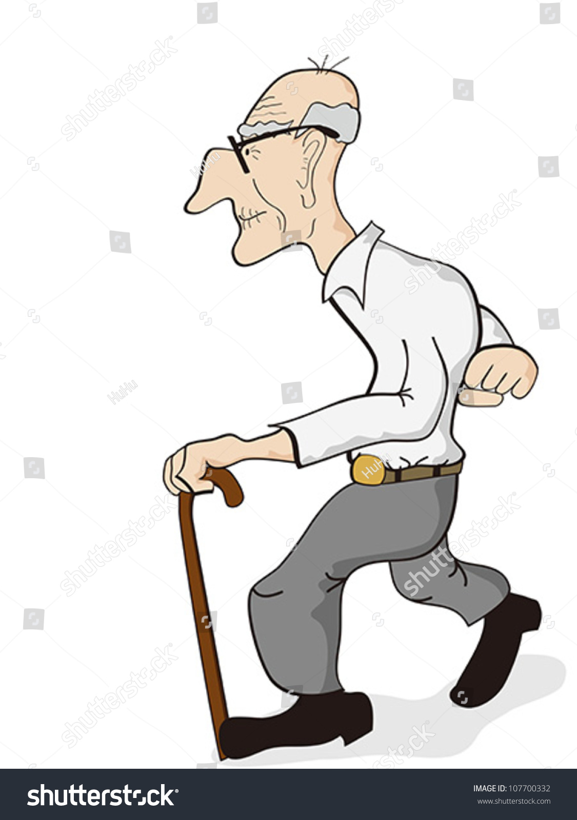 Old Man Stock Vector Illustration 107700332 : Shutterstock