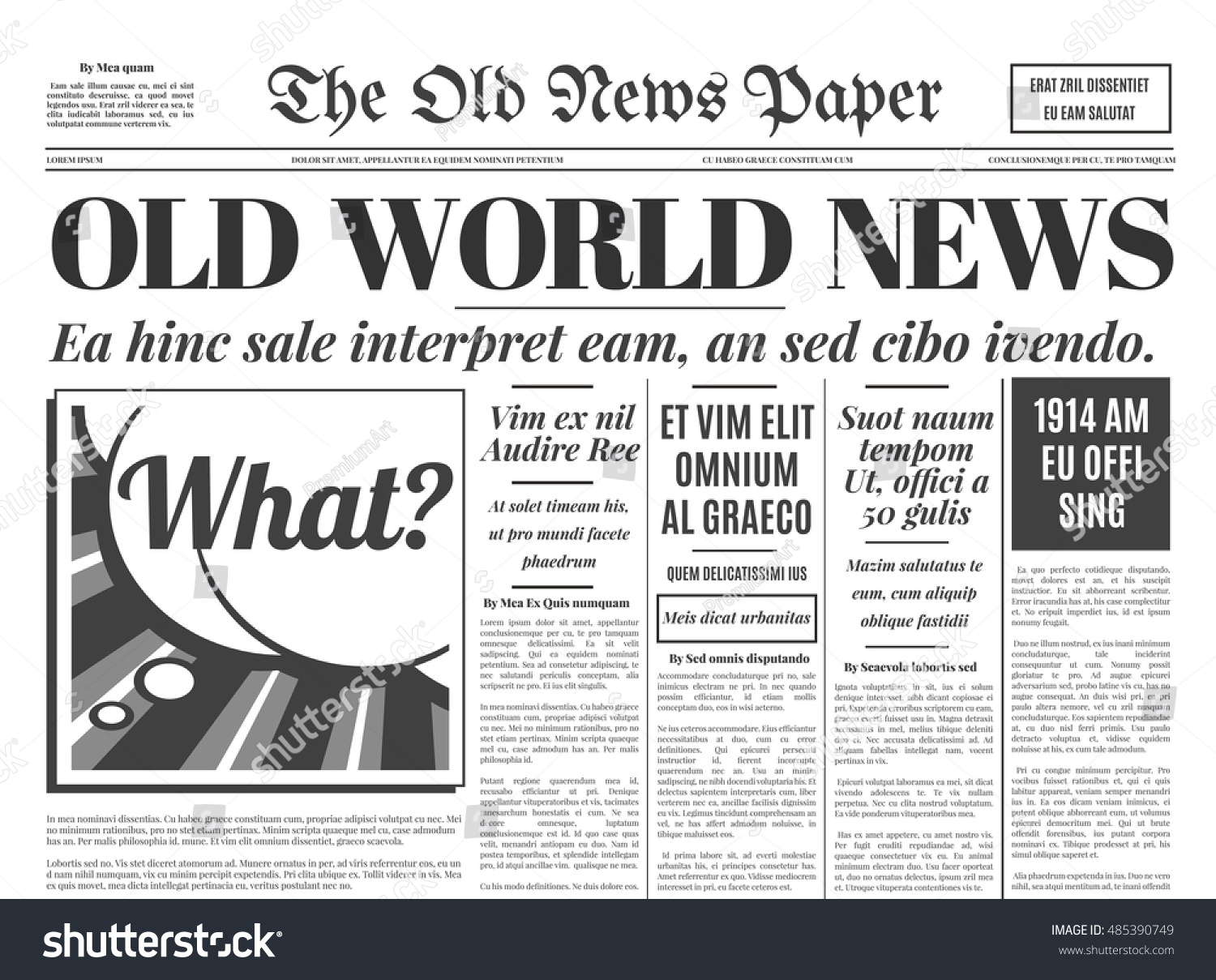 old newspaper vintage design retro background stock vector olden day newspaper template