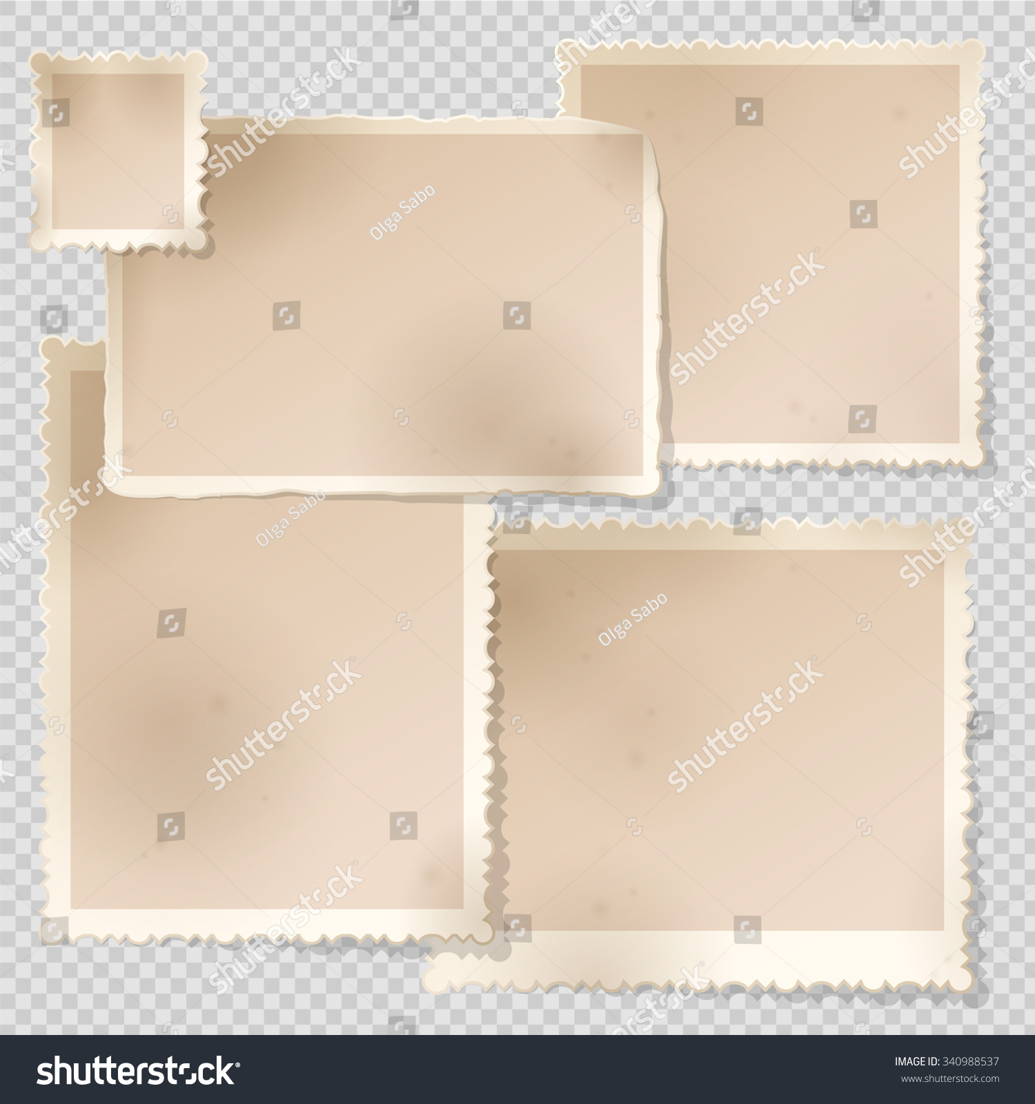 old photo frame template sharp transparent stock vector royalty photo frames templates