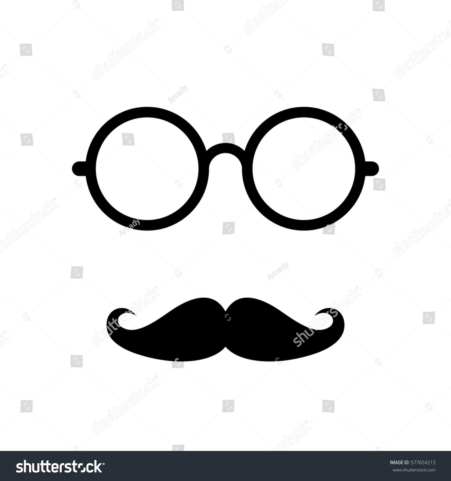 Old Retro Mens Face Accessories Vector Stock Vector (Royalty Free ...