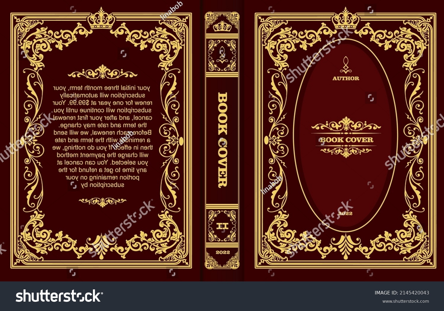 191,044 Vintage book cover Stock Vectors, Images & Vector Art ...