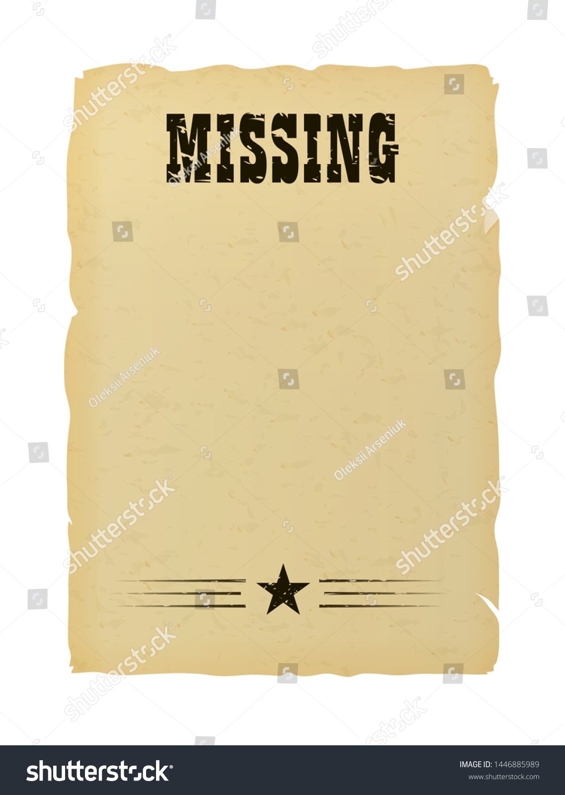 2,117 Missing poster template Images, Stock Photos & Vectors Shutterstock