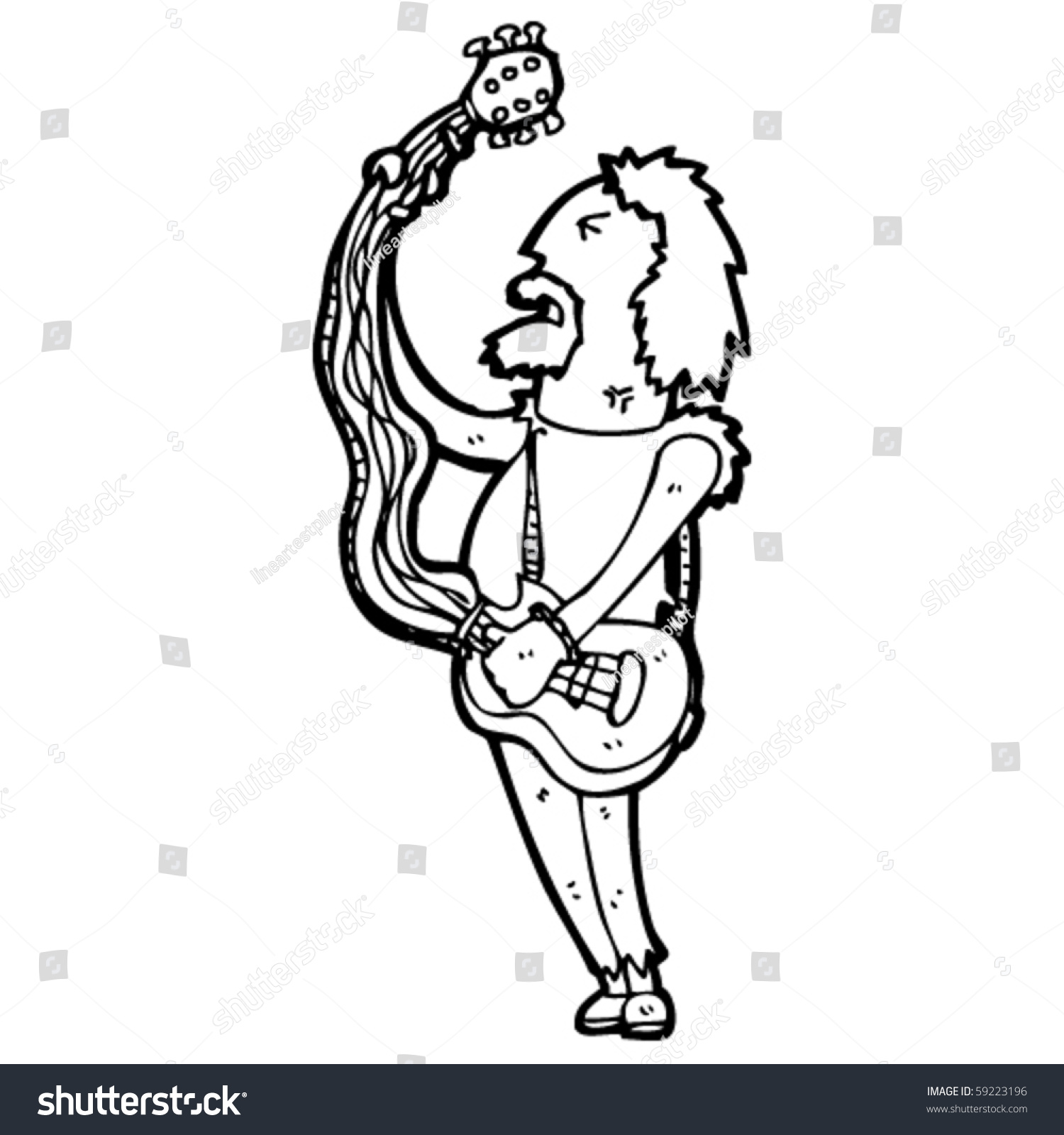 Old Rocker Guy Cartoon Stock Vector (Royalty Free) 59223196
