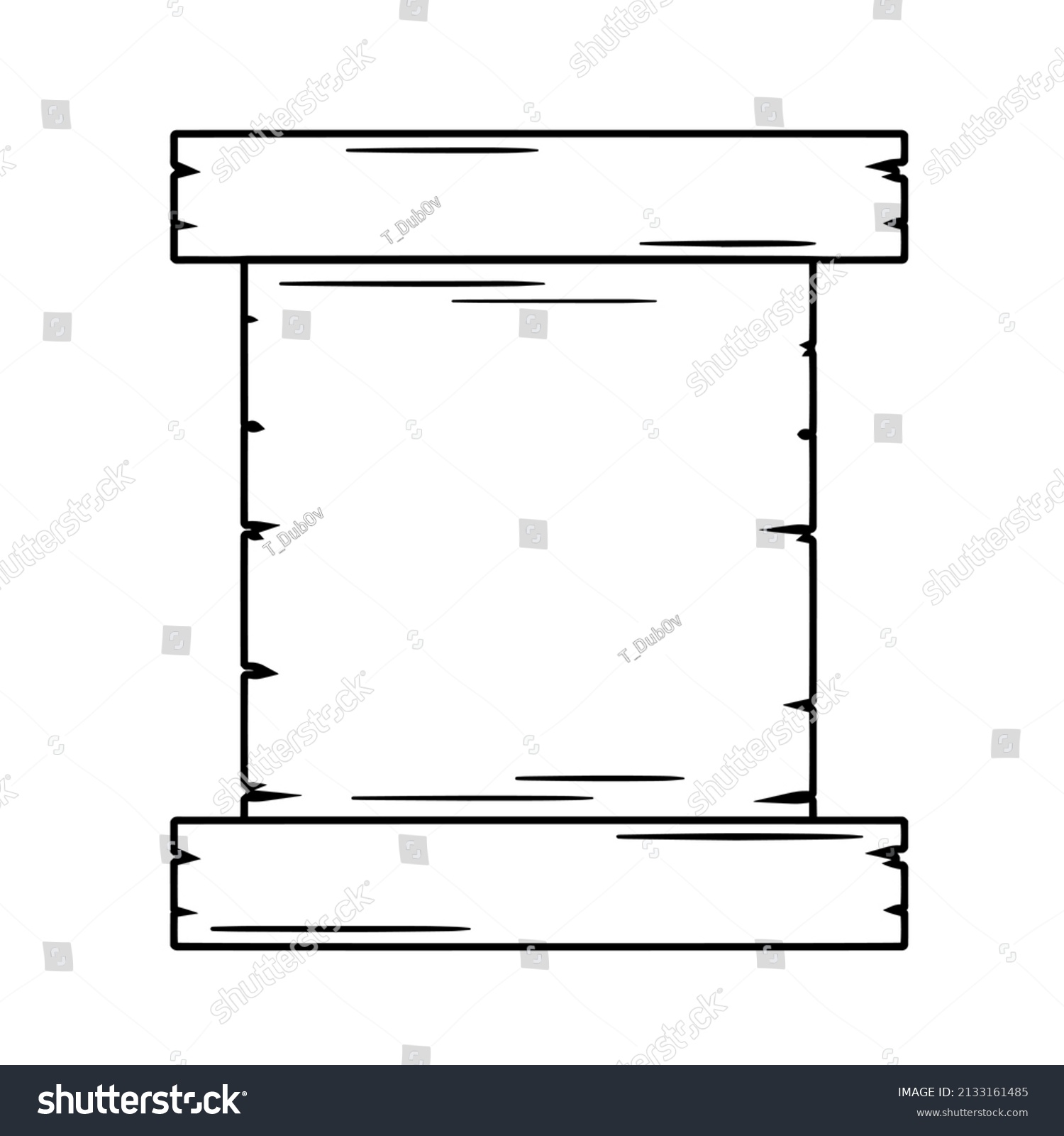 Old Scroll Template Antique Text Medieval Stock Vector (Royalty Free