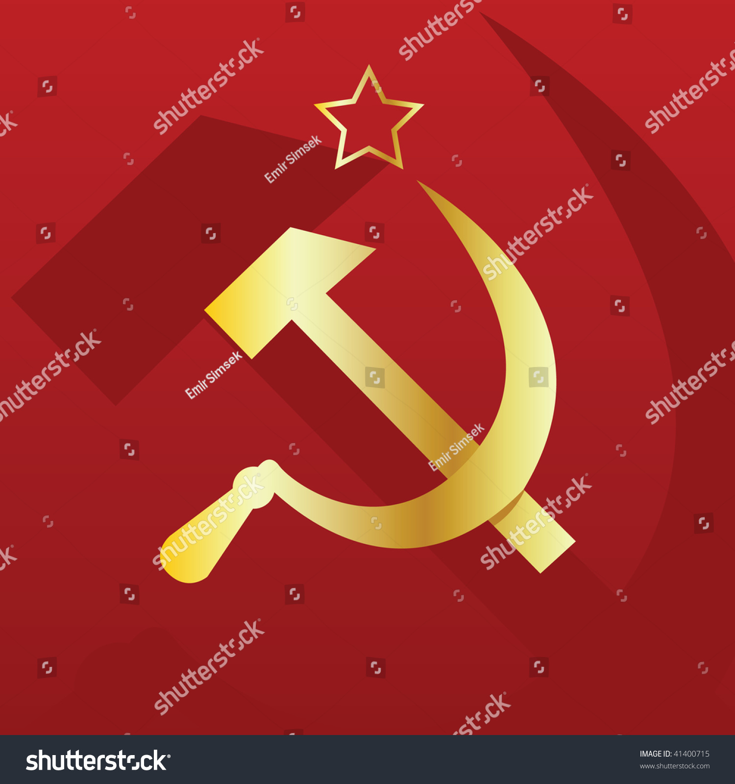 Old Soviet Flag Stock Vector Illustration 41400715 : Shutterstock
