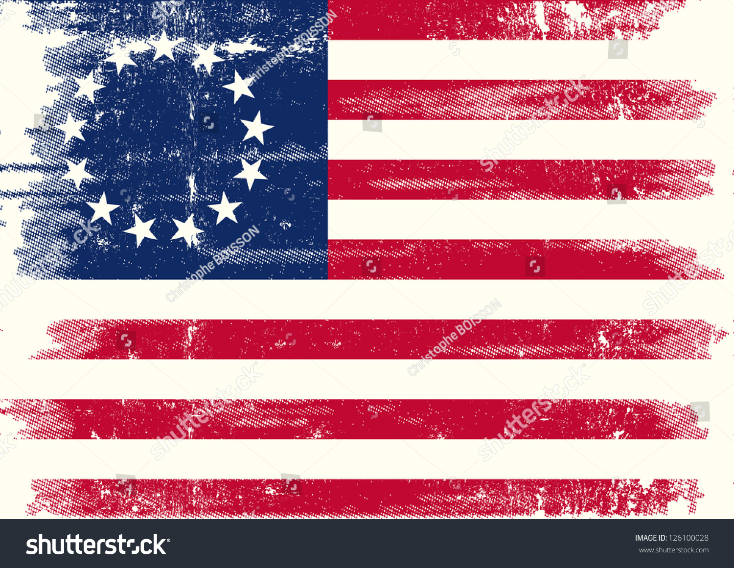 Old Union Dirty Flag. Betsy Ross Flag For You Stock Vector 126100028 ...