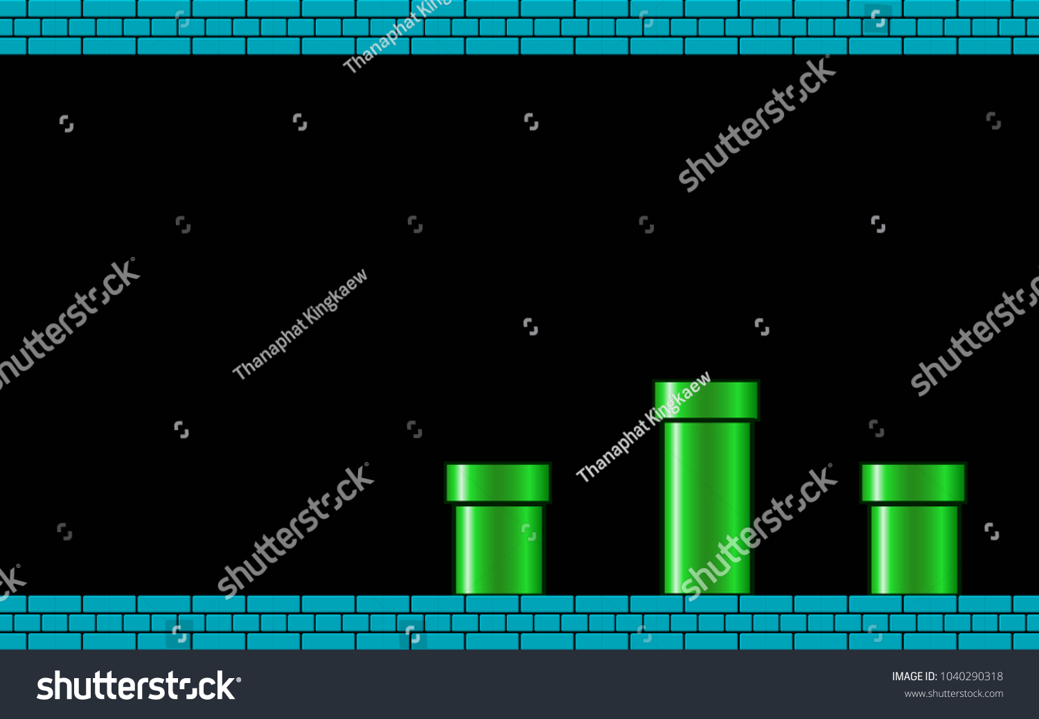 Old Video Game Retro Style Background Stock Vector (Royalty Free ...