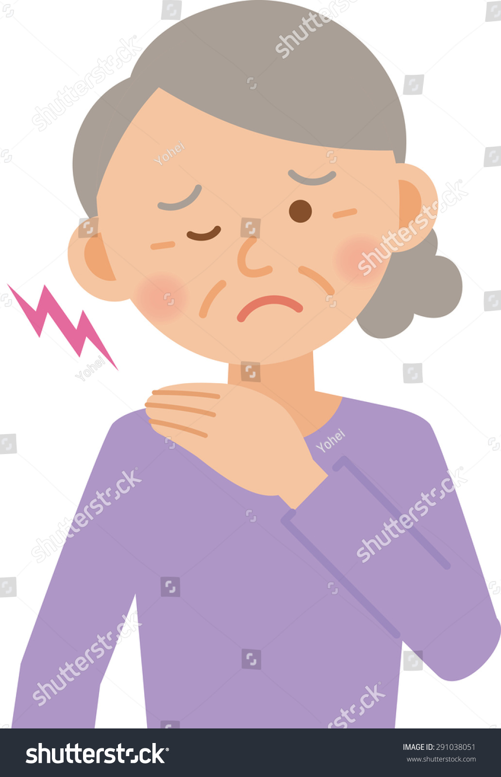 Old Woman Posing Stock Vector (Royalty Free) 291038051 | Shutterstock