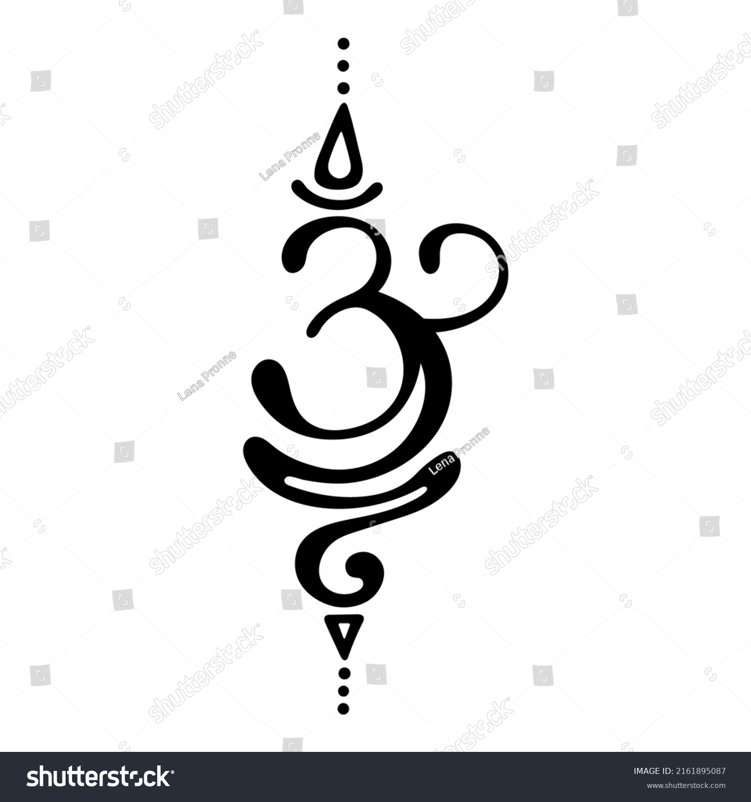 Om Sign Symbol Sign Spiritual Practices Stock Vector (Royalty Free ...