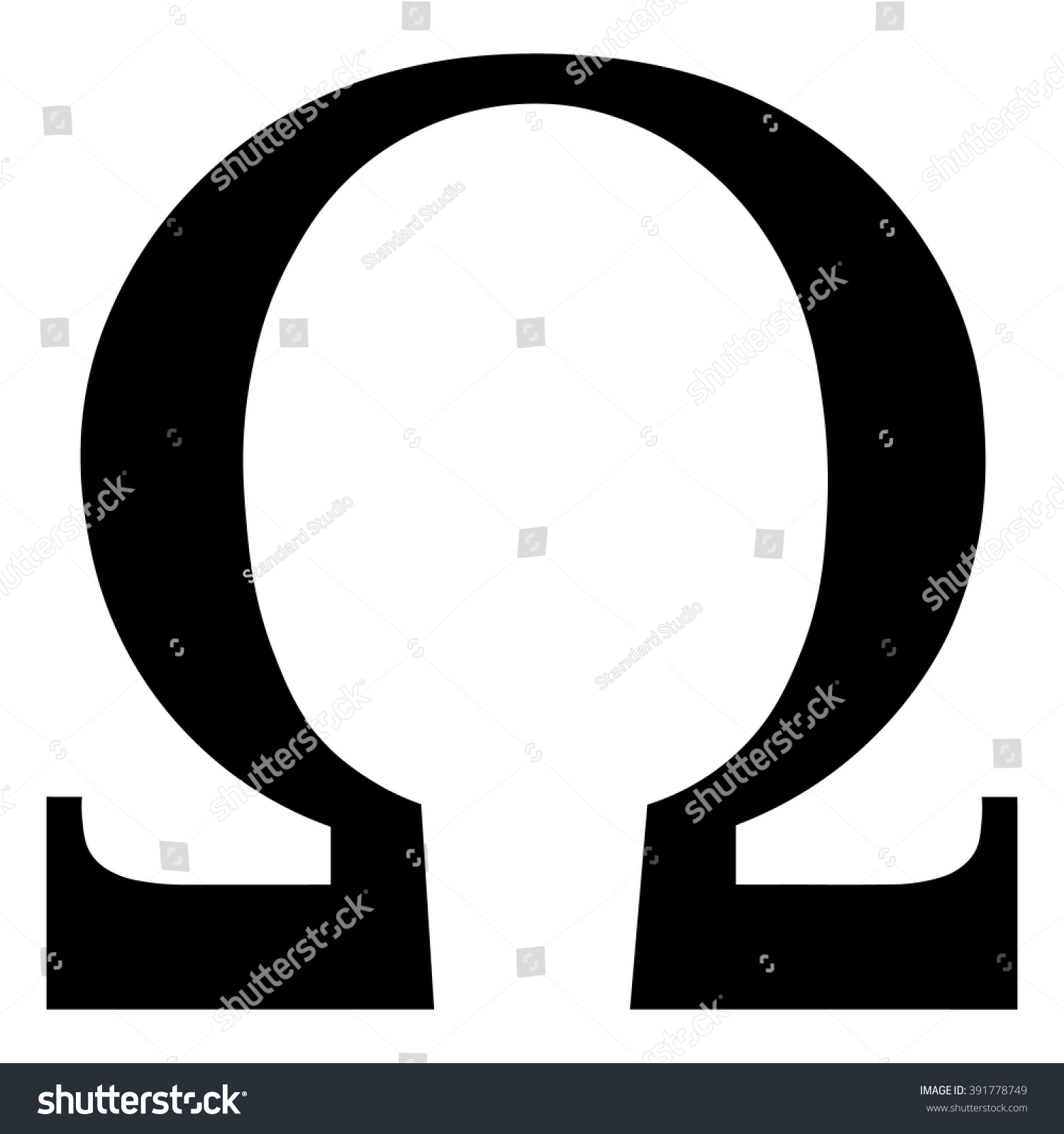 Omega letter symbol Images, Stock Photos & Vectors | Shutterstock