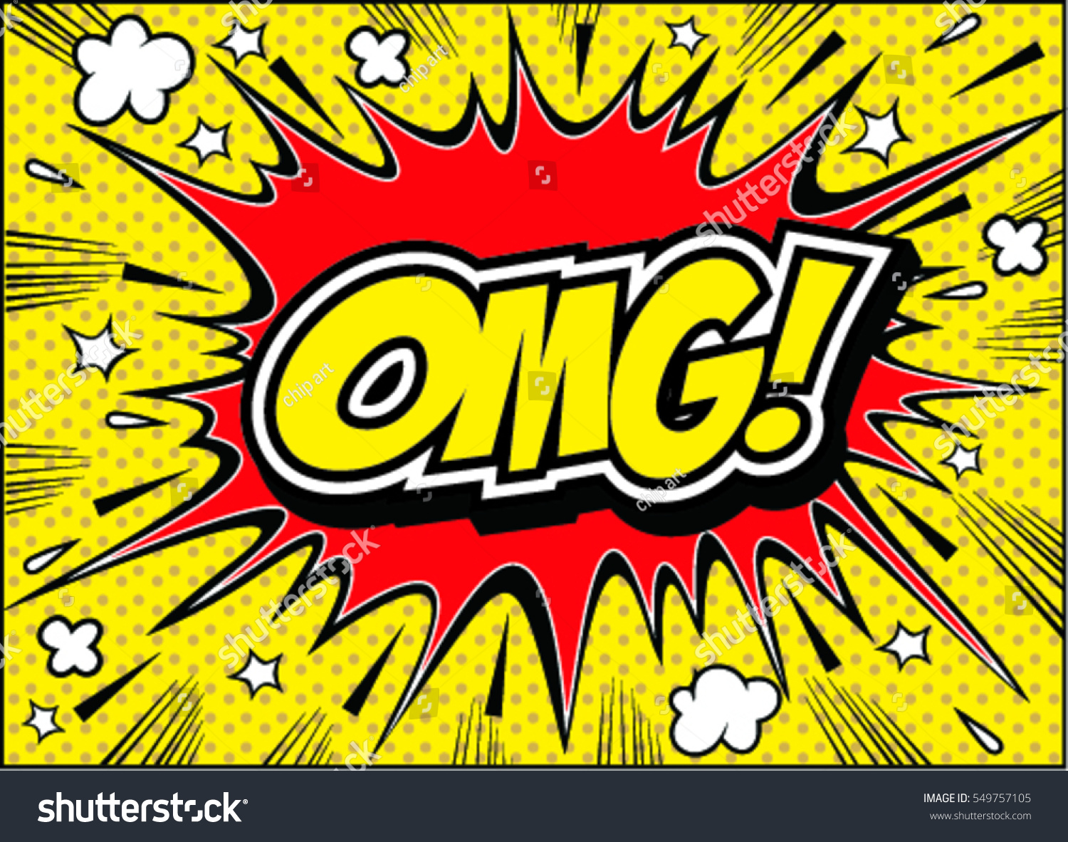 Omg Comic Speech Bubbledoodle Speech Comic Stock Vector Royalty Free 549757105 Shutterstock 