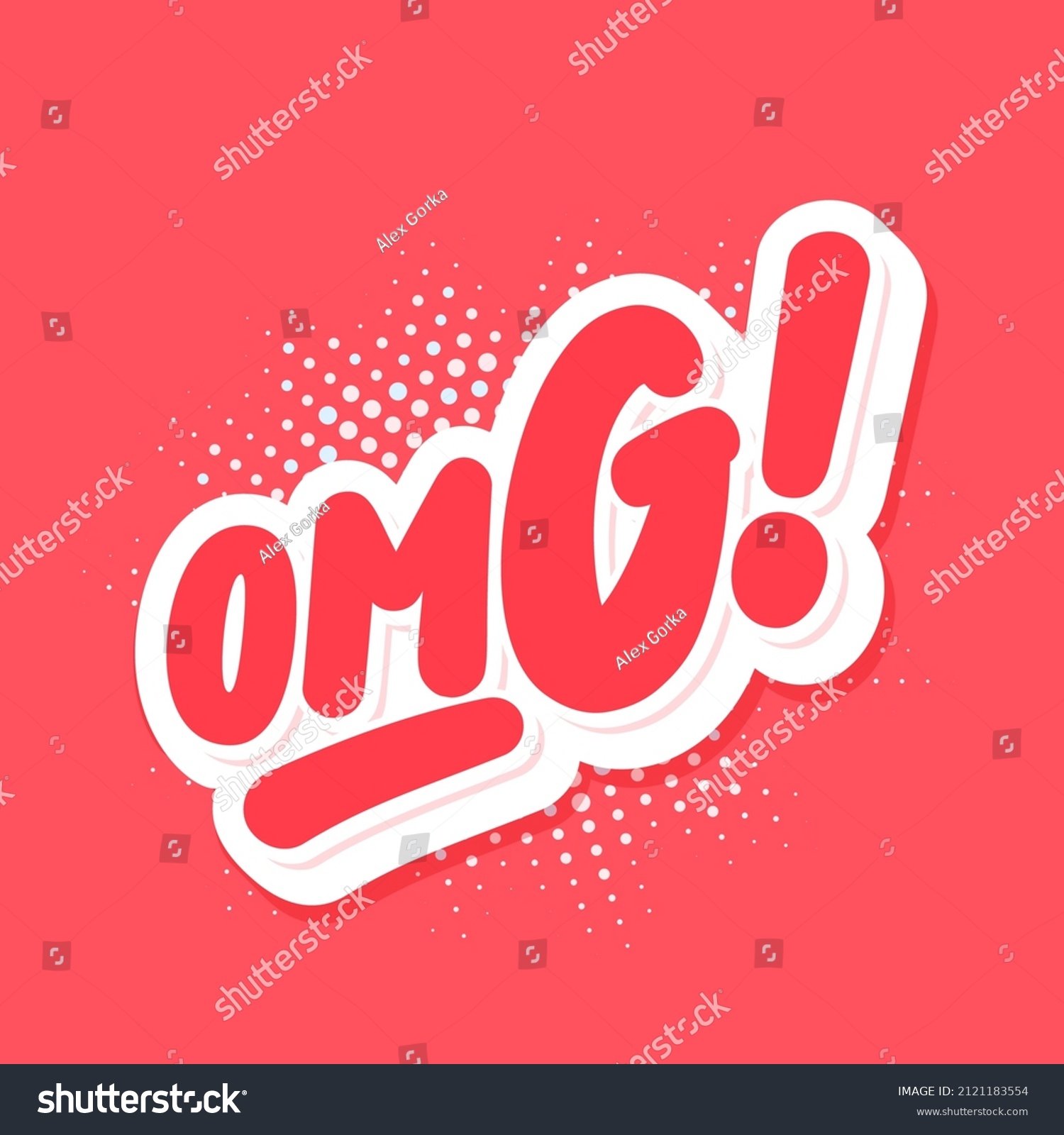 Omg Vector Handwritten Lettering Tag Stock Vector (Royalty Free ...