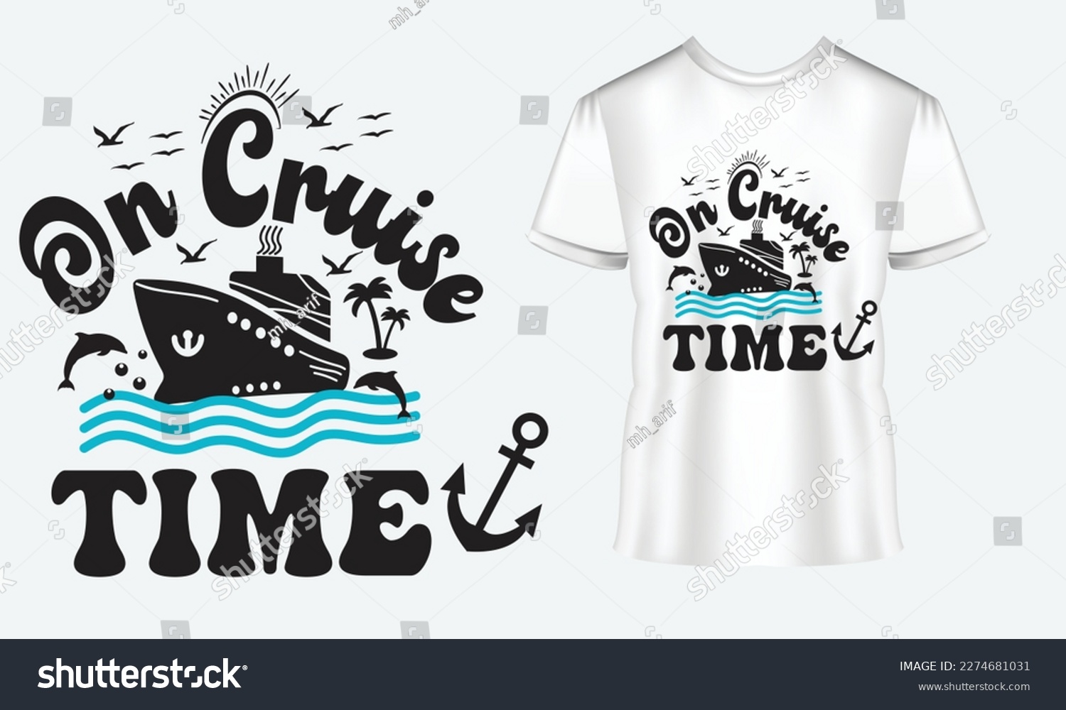 SVG of On Cruise Time SVG Family Trip T-Shirt SVG Design svg