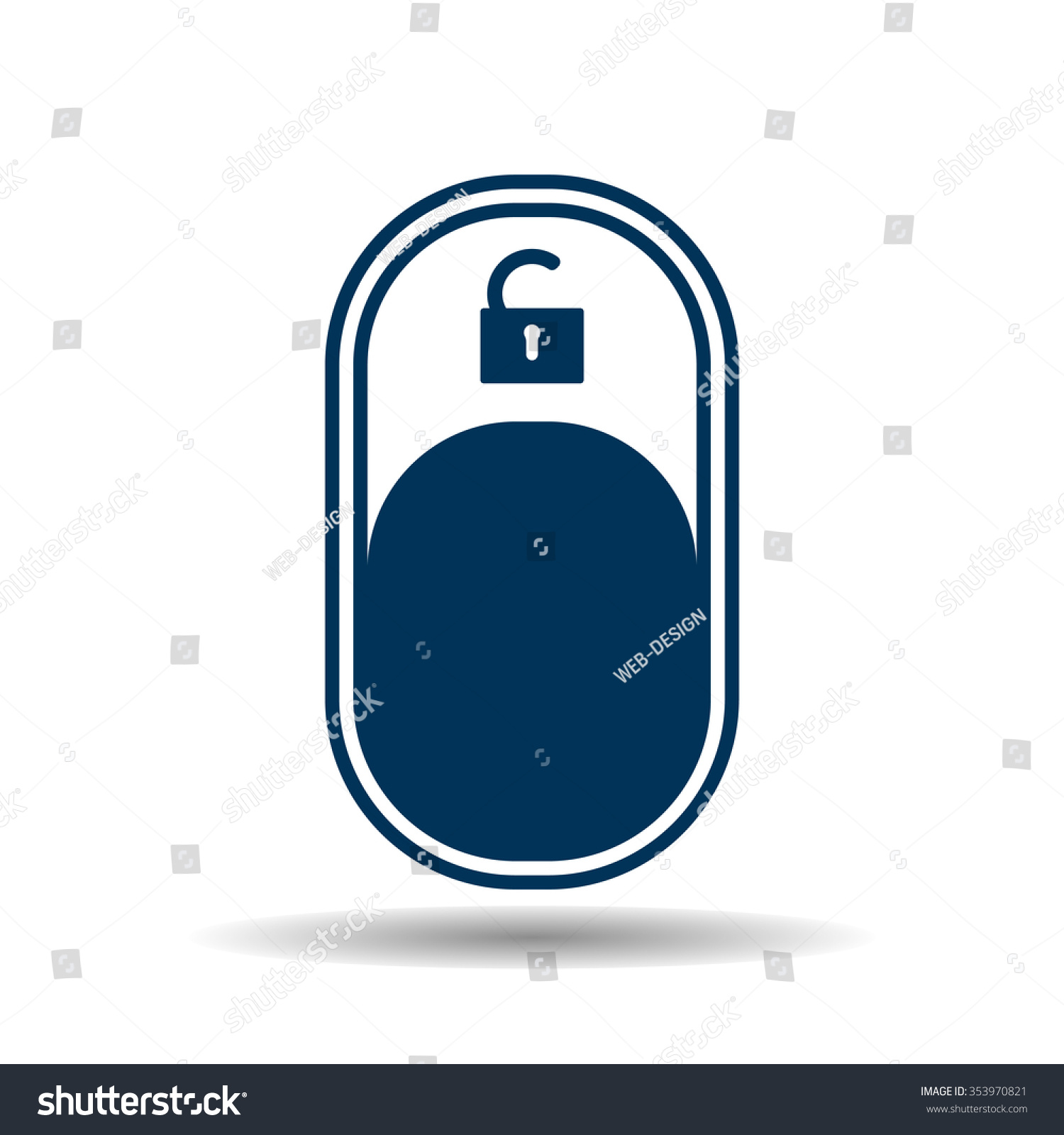 Onoff Switch Icon Stock Vector (Royalty Free) 353970821