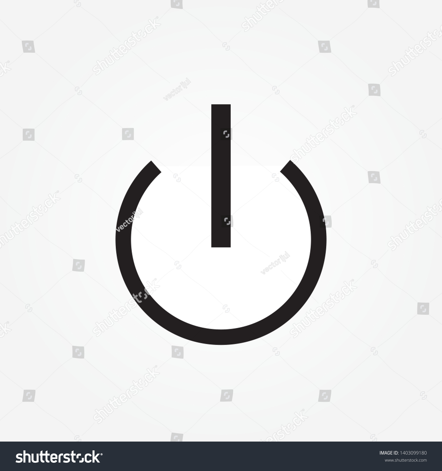 On Off Switch Power Button Icon Stock Vector (Royalty Free) 1403099180 ...