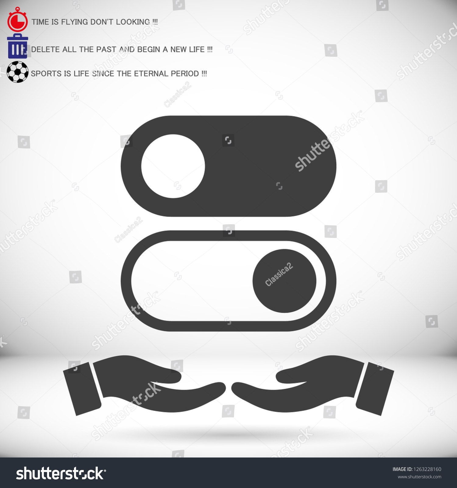 On Off Vector Icon Stock Vector (Royalty Free) 1263228160 | Shutterstock